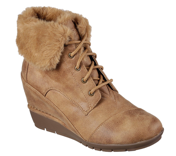 Skechers Women Bobs High Peaks - Flurry Dust Chestnut