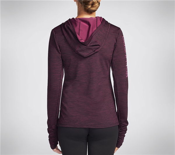 Skechers Women Point Dume Hoodie Burgundy