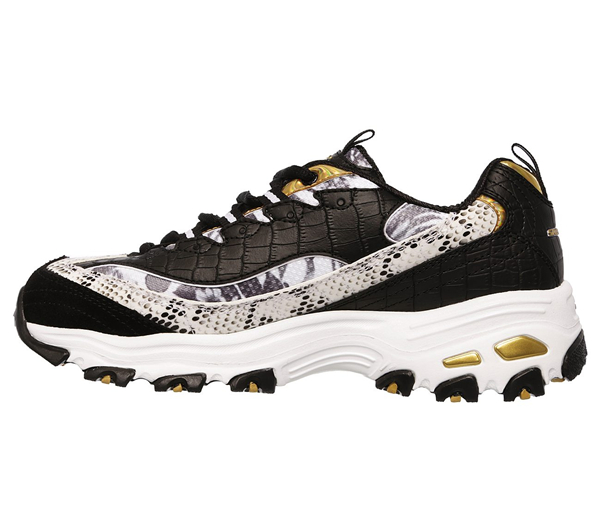 Skechers Women D'Lites - Runway Ready White/Gold