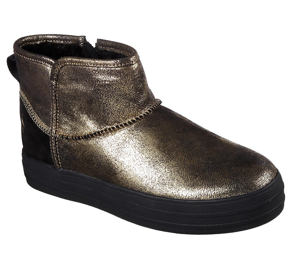 Skechers Women Double Up - Warm Shine Black/Gold