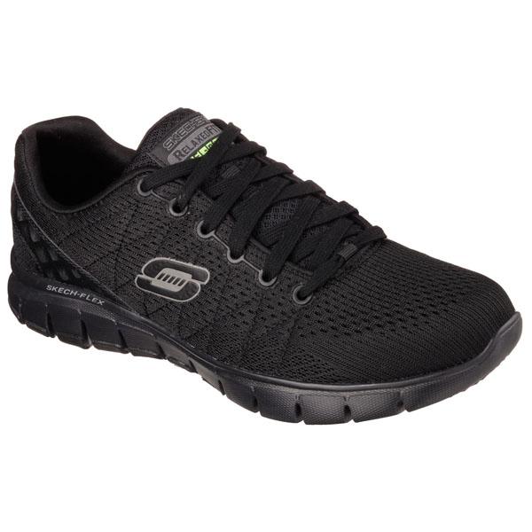 Skechers Men Extra Wide Fit (4E) Shoes - Skech-Flex Black