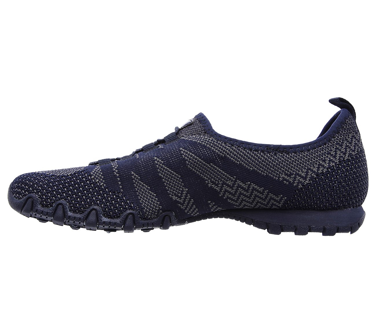 Skechers Women Relaxed Fit: Bikers - Get With Knit Navy