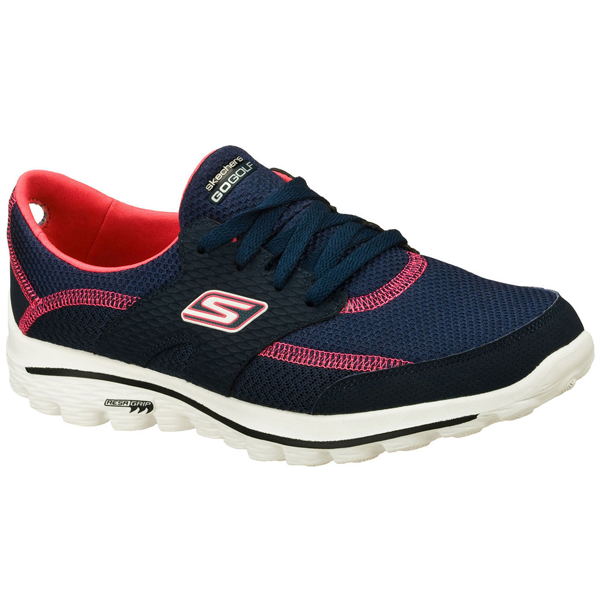 Skechers Women GOwalk 2 Golf - Fairway Navy/Pink