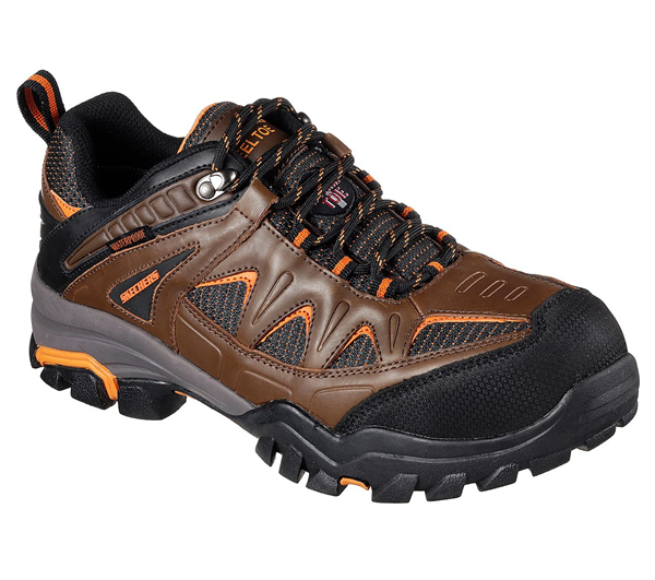 Skechers Men Work: Delleker WP Brown/Orange