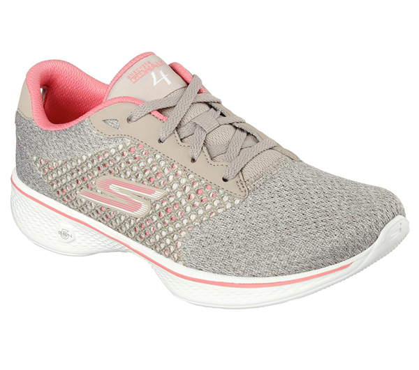 Skechers Women GOwalk 4 - Exceed Taupe/Silver
