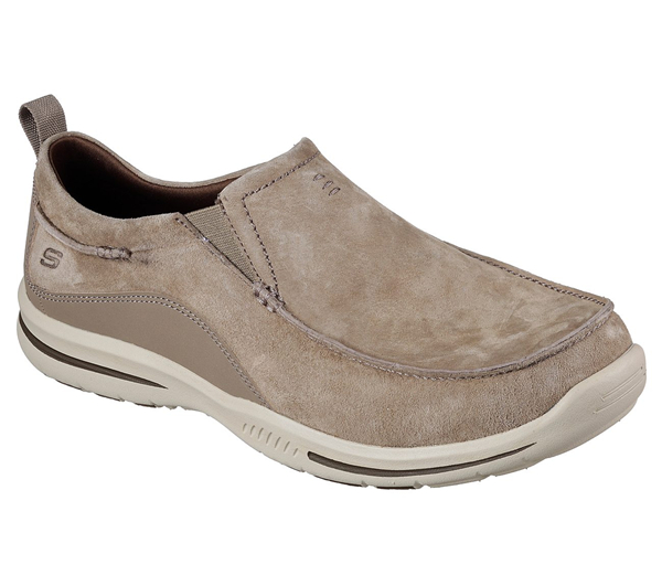 Skechers Men Relaxed Fit: Elected - Mauro Light Brown