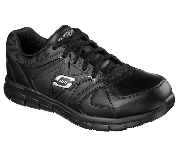 Skechers Men Work: Relaxed Fit Synergy - Ekron Alloy Toe Black