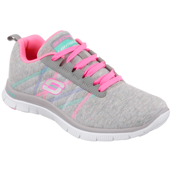 Skechers Women Flex Appeal - Miracle Worker Light Gray/Pink