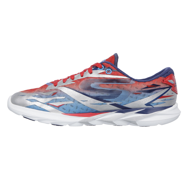 Skechers Women Gomeb Speed Silver/Blue/Red