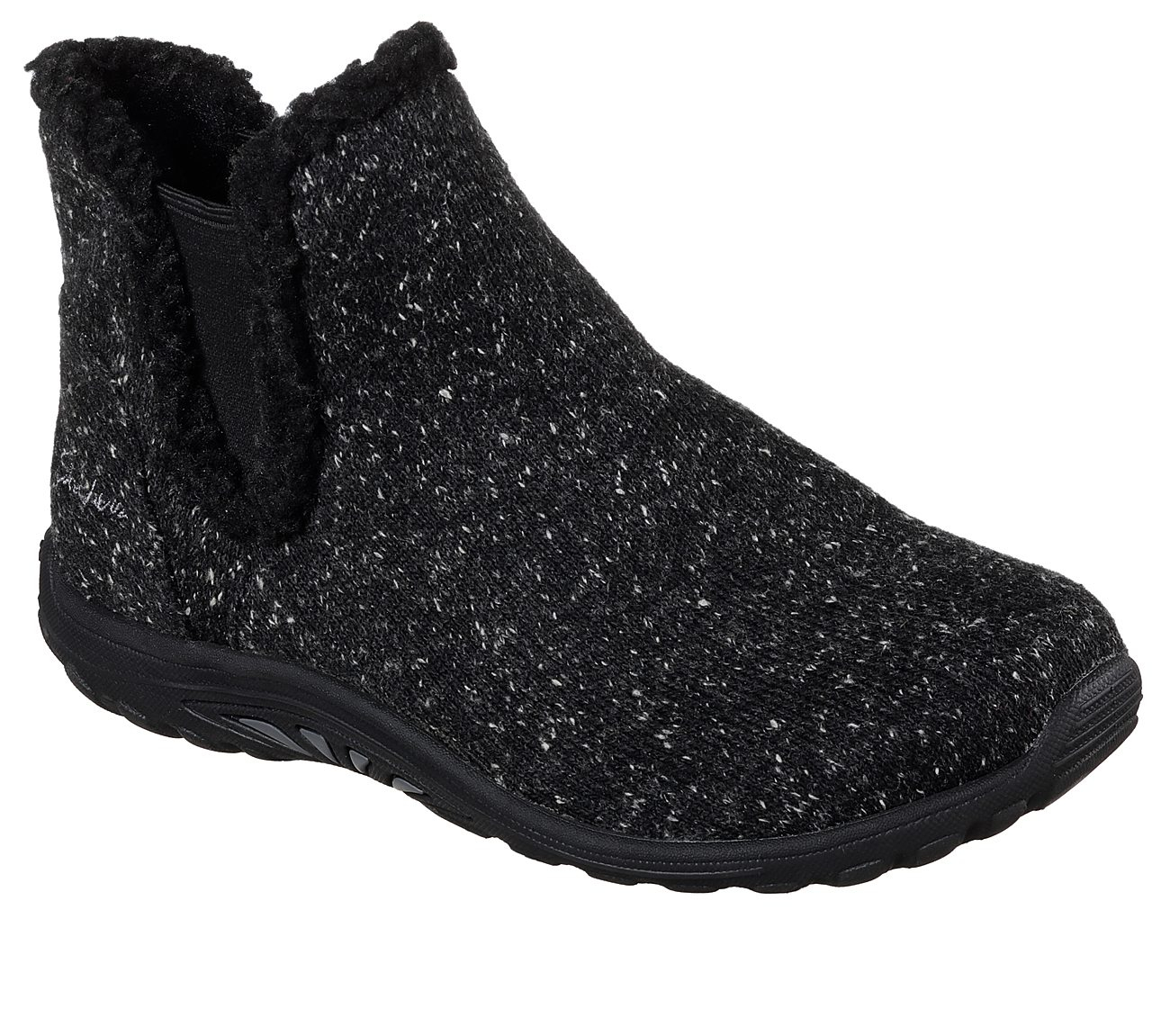 Skechers Women Relaxed Fit: Reggae Fest - Speckled Black