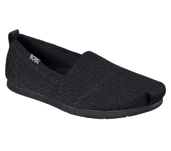Skechers Women Bobs Plush Lite - Custom Built Black