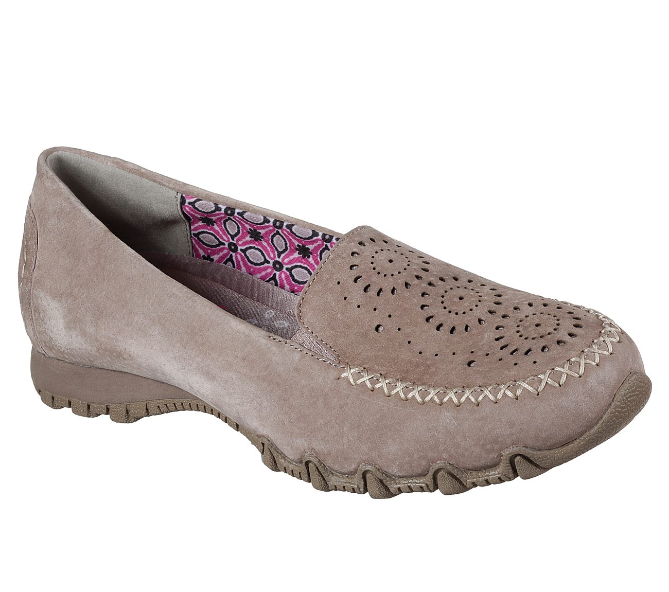 Skechers Women Relaxed Fit: Bikers - Traffic Dark Taupe