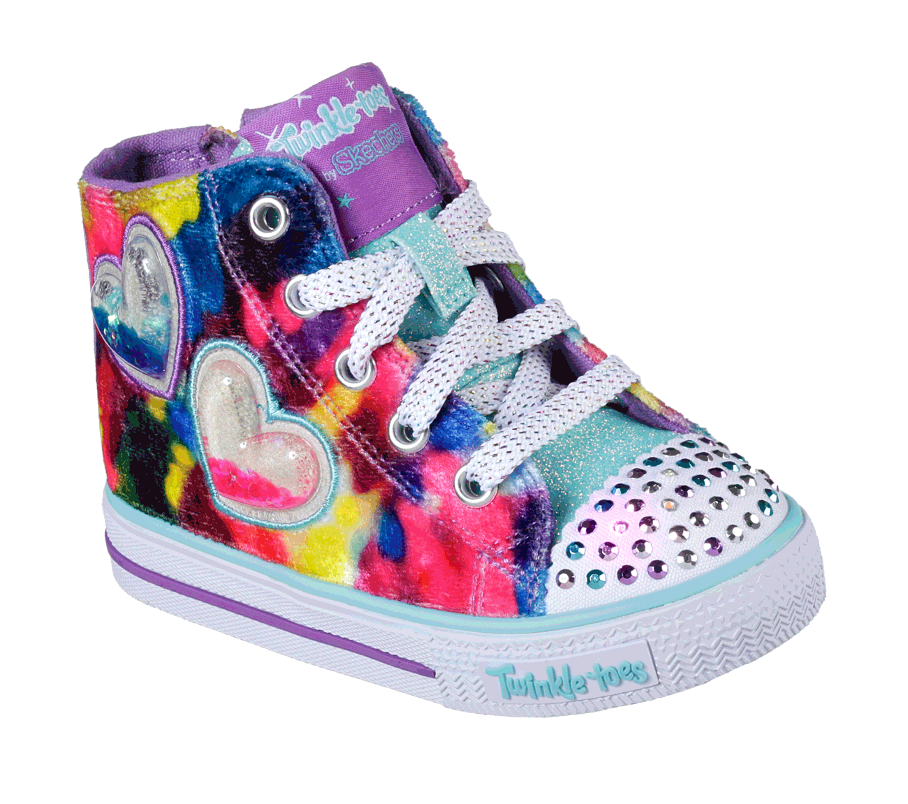 Skechers Girls Twinkle Toes: Shuffles - Groovy Crush Multi
