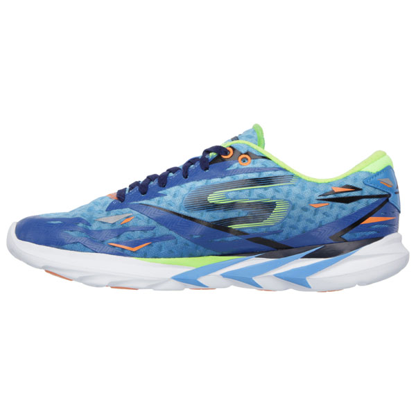 Skechers Men Extra Wide Fit (4E) Shoes - Speed Blue/Lime