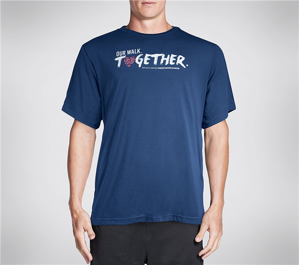 Skechers Men Inspire Graphic Tee Shirt BCNavy
