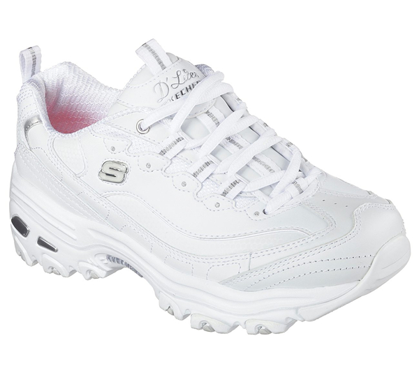 Skechers Women D'lites - Fresh Start White/Sliver