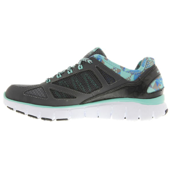 Skechers Women Relaxed Fit: Skech-Flex - Ultimate Reality Charcoal/Aqua