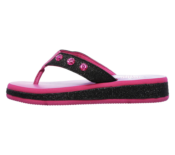 Skechers Girls Twinkle Toes: Sunshines Black/Hot Pink