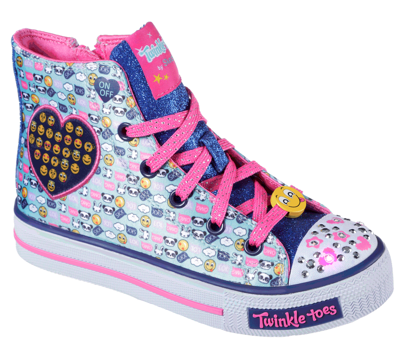 Skechers Girls Twinkle Toes: Shuffles Aqua/Multi