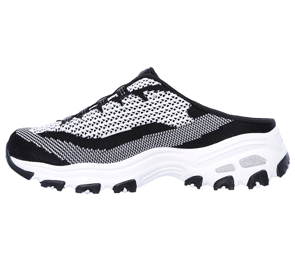 Skechers Women D'Lites - A New Leaf Black/White