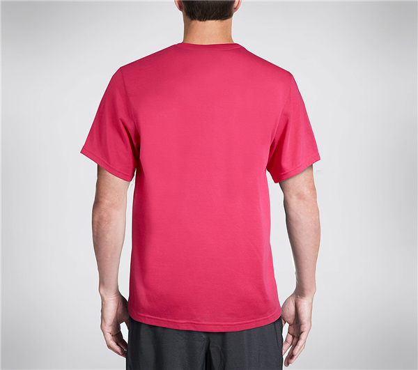 Skechers Men Inspire Graphic Tee Shirt BCFuchsia