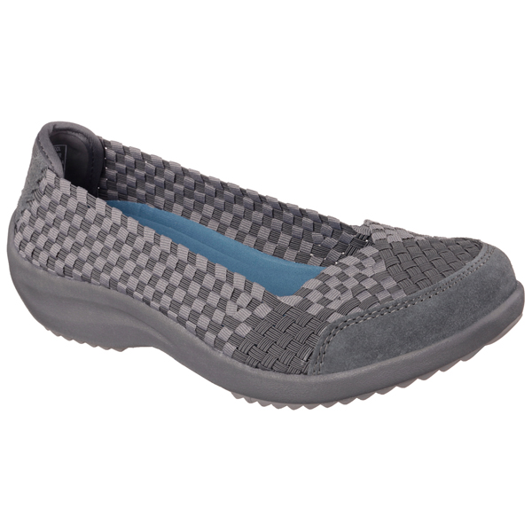 Skechers Women Relaxed Fit: Savor - Just Weave IT Charcoal