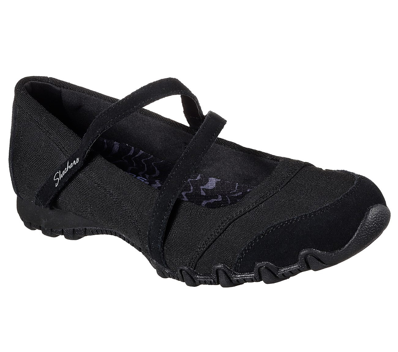 Skechers Women Relaxed Fit: Bikers - Get-Up Black