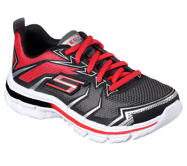 Skechers Boys Nitrate Charcoal/Red