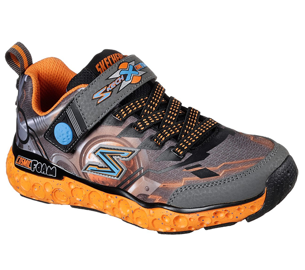 Skechers Boys Skech-X: Cosmic Foam - Futurist Charcoal/Orange