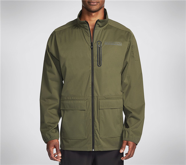 Skechers Men GO Shield Jacket Green