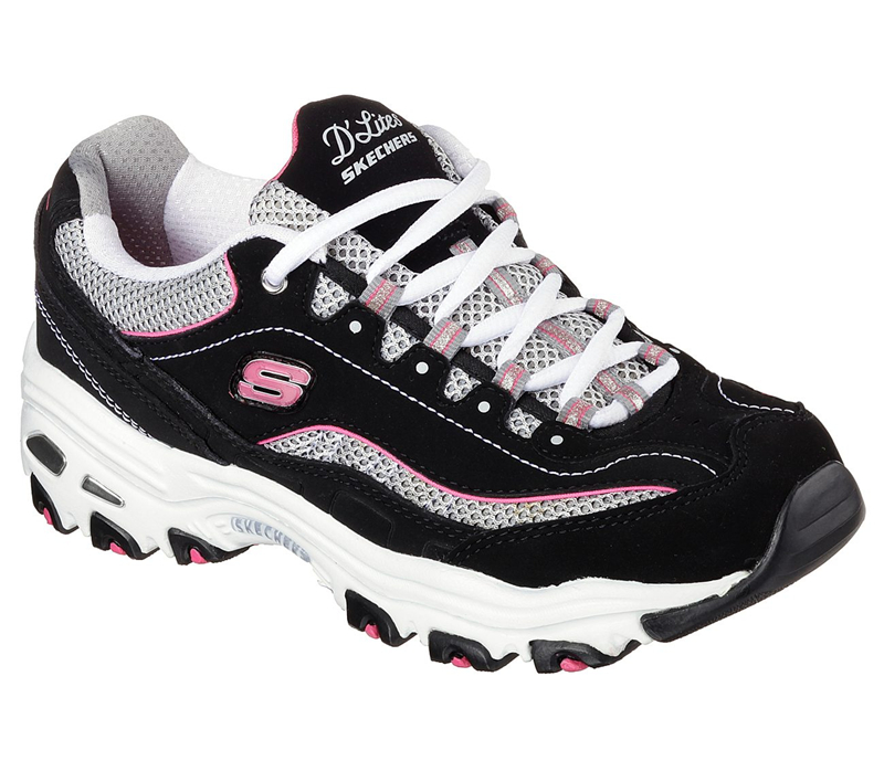 Skechers Women D'lites - Centennial Black/Pink