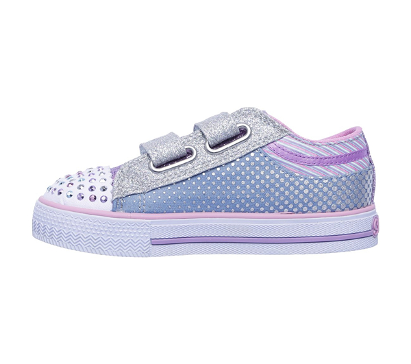 Skechers Girls Twinkle Toes: Shuffles - Dotty Divine Deon Pink