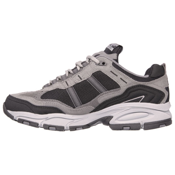 Skechers Men Extra Wide Fit (4E) Shoes - Trait Charcoal/Black