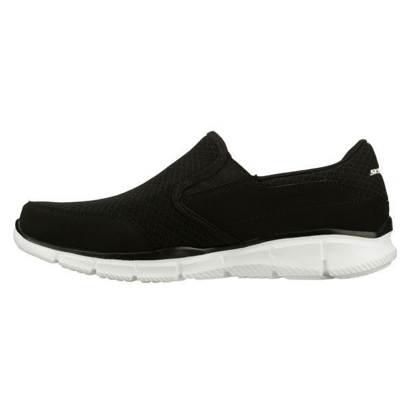 Skechers Men Wide Fit (2E) Shoes - Persistent Black/White