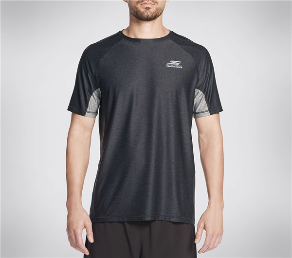 Skechers Men Sprint Short Sleeve Tee Shirt Dark Navy
