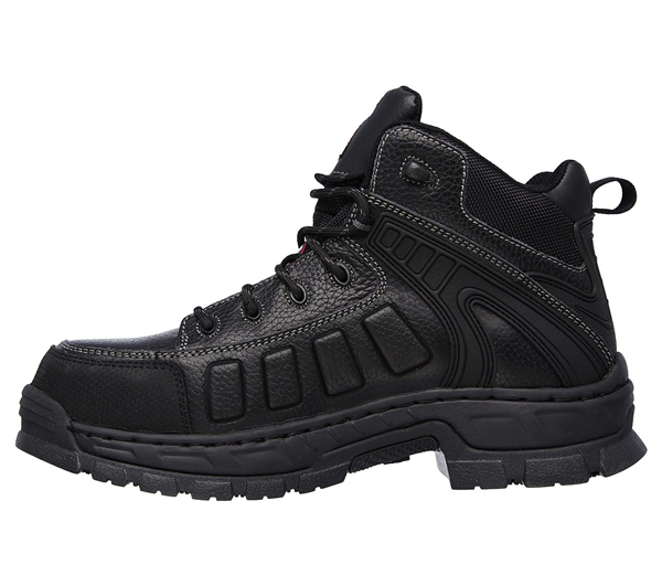 Skechers Men Work: Relaxed Fit Vinten - Gurdon Comp Toe Black