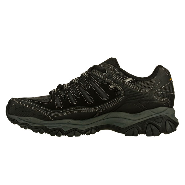 Skechers Men Wide Fit (2E) Shoes - Black/Charcoal