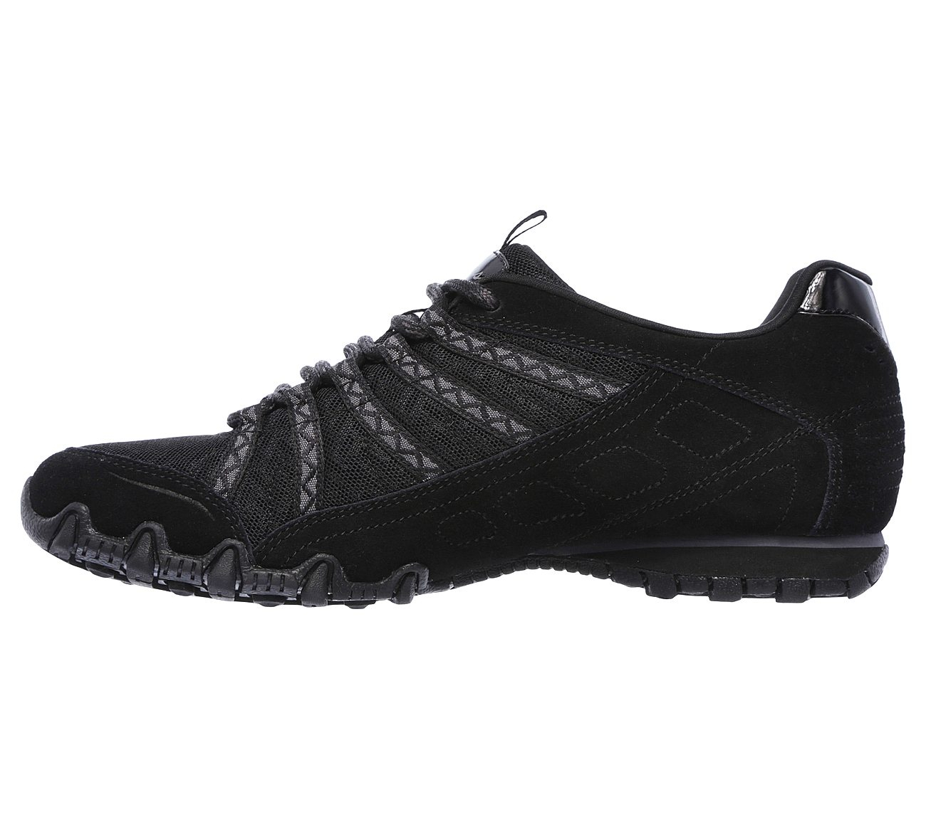 Skechers Women Relaxed Fit: Bikers - Commotion Black