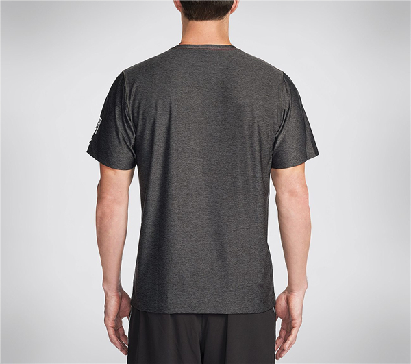 Skechers Men Performance Crew Tee Shirt Dark Gray