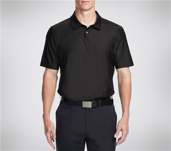 Skechers Men GO Golf Pine Valley Polo Shirt Black