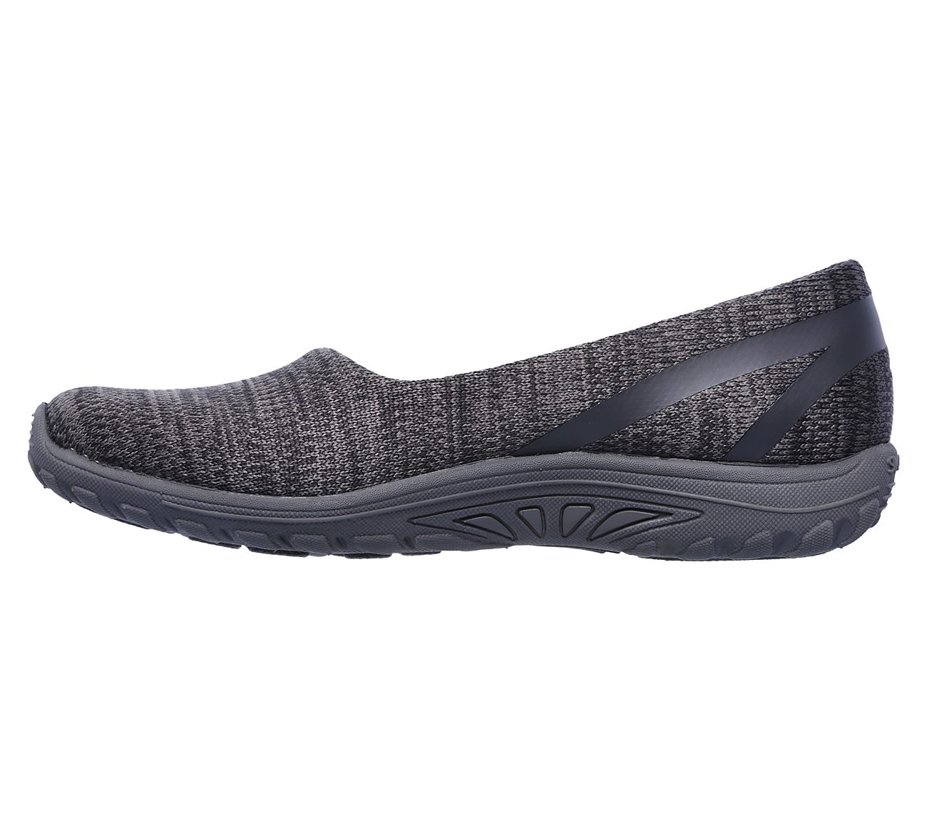 Skechers Women Relaxed Fit: Reggae Fest - Dread Knit Charcoal