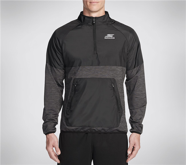 Skechers Men Altitude Pullover Jacket Black/Grey