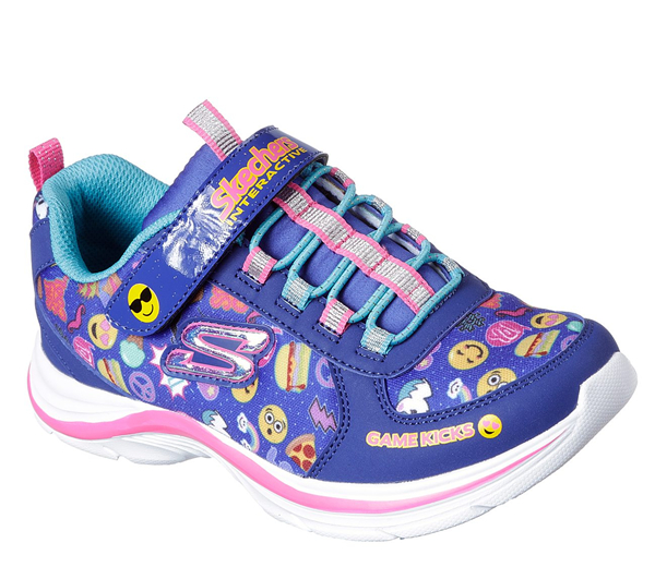 Skechers Girls Game Kicks: Swift Kicks - Emoti Match Black/Multi