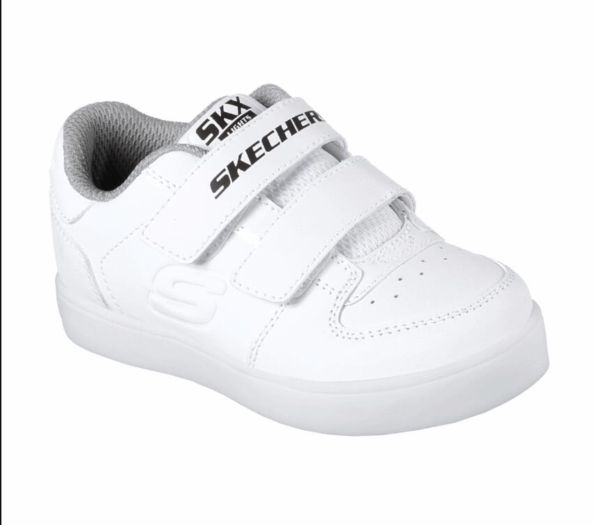 Skechers Boys S Lights: Energy Lights - Gusto Glow White