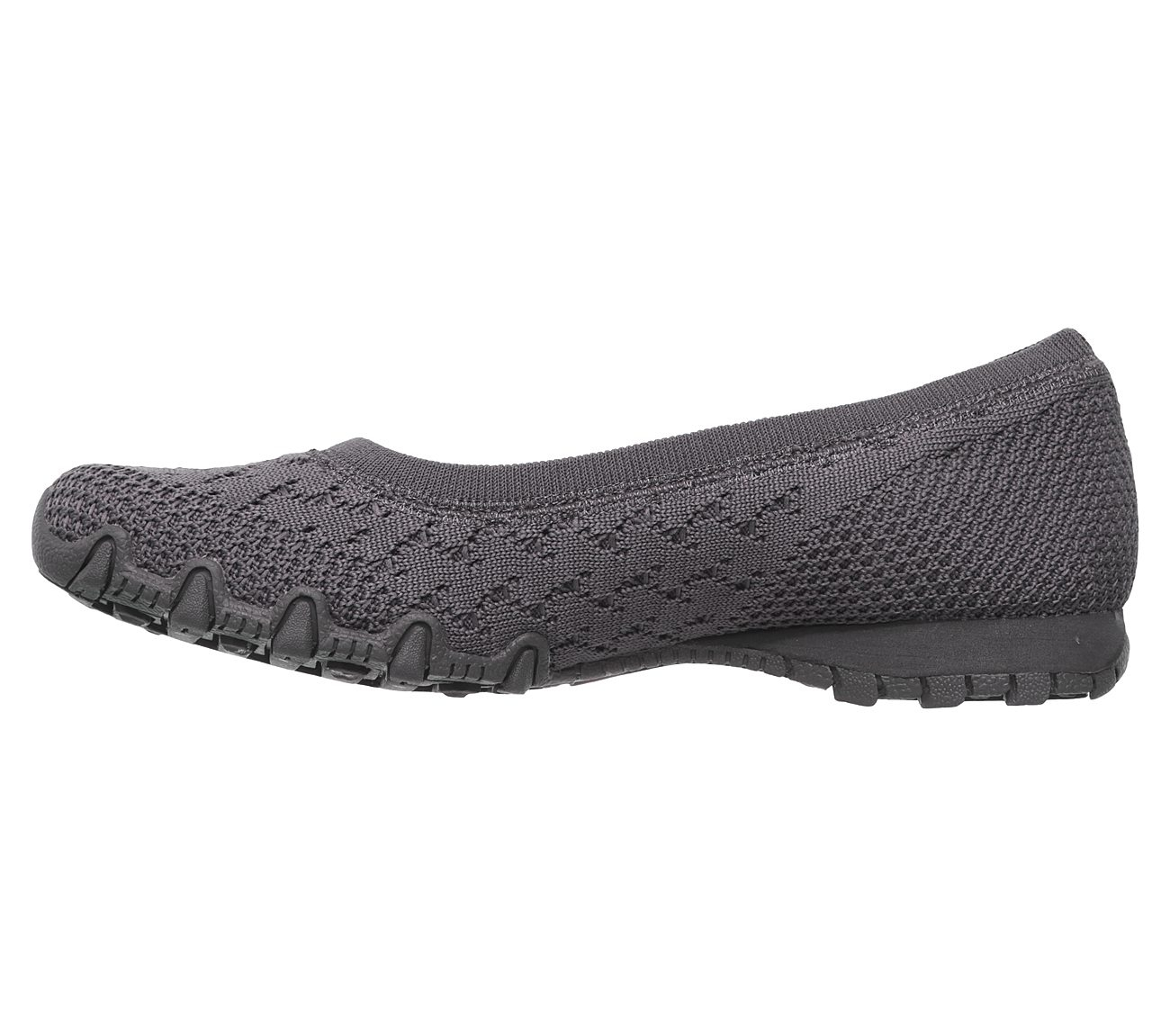 Skechers Women Relaxed Fit: Bikers - Witty Knit Charcoal