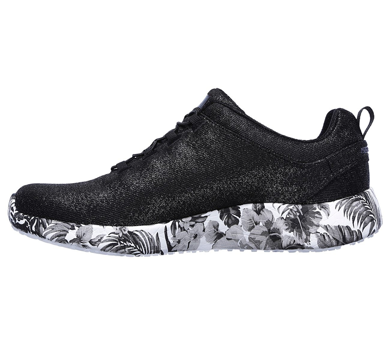 Skechers Women Burst - Fresh Flowers Black/White