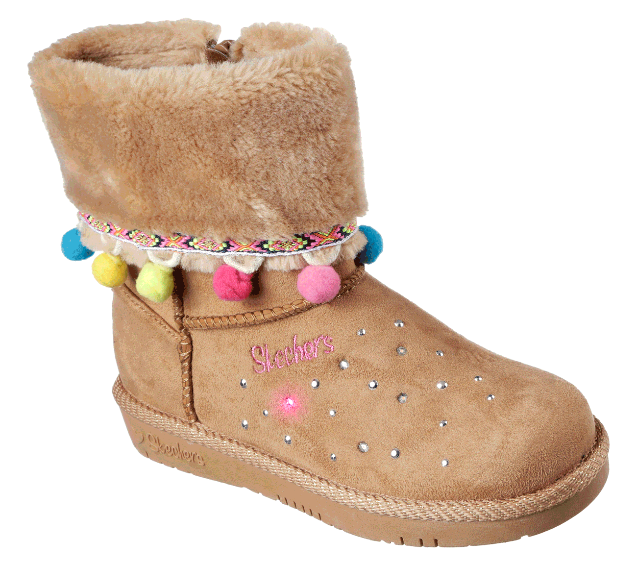 Skechers Girls Twinkle Toes: Glamslam - Peppy Parade Chestnut