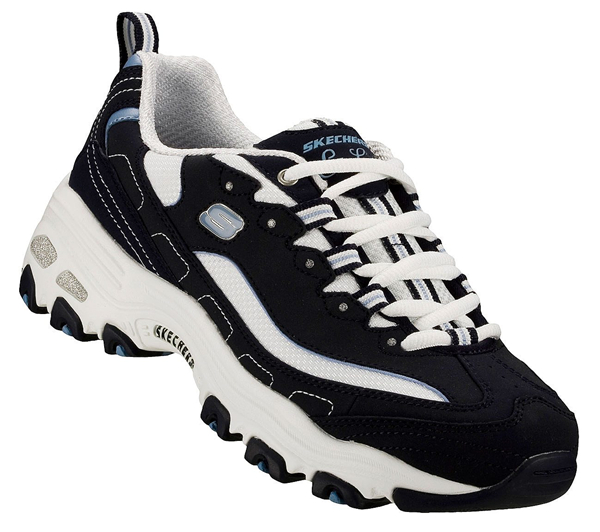 Skechers Women D'lites - Extreme Navy/White