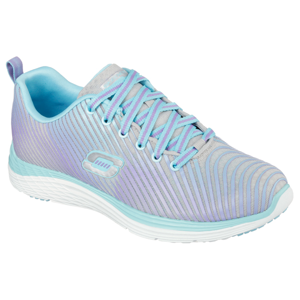Skechers Women Relaxed Fit: Valeris - Perfect Storm Light Blue / Purple