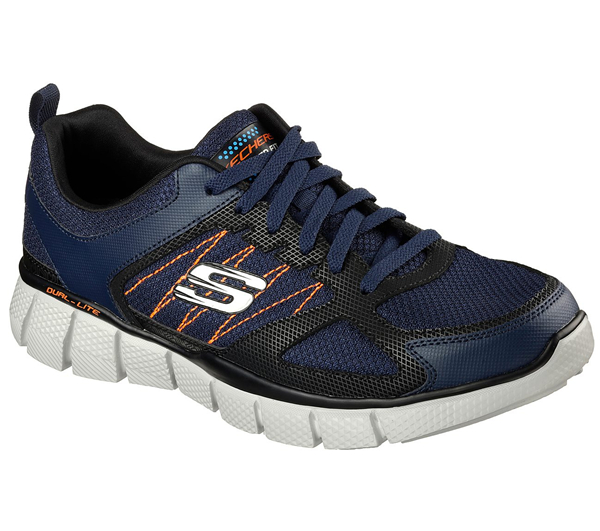 Skechers Men Equalizer 2.0 - On Track Navy/Orange